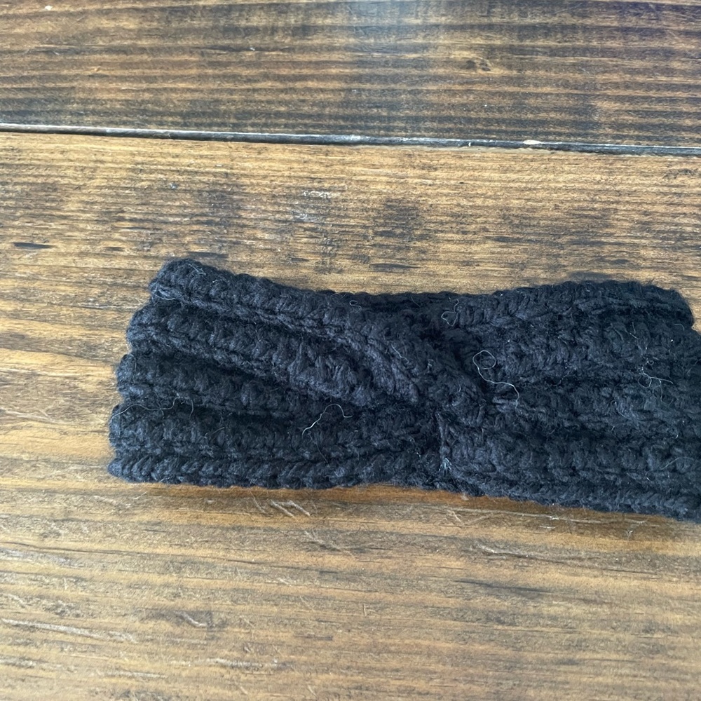 Black Knitted Headband
